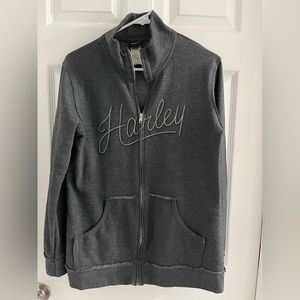 Women’s Harley Davidson Large zip up crew sweatshirt